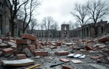 Scuola per sfollati a Gaza dopo attacco aereo
