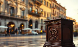 Grafico che mostra il calo dell'affluenza elettorale a Genova