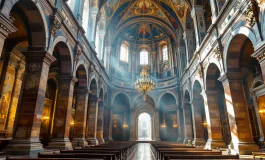 Cardinali agostiniani durante un conclave storico