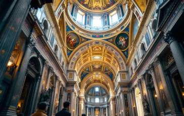 Cerimonia di chiusura nella Cappella Sistina con affreschi