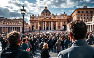 Papa Leone XIV durante la cerimonia di insediamento storico