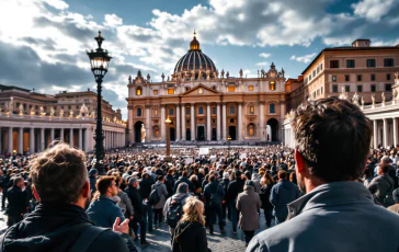 Papa Leone XIV durante la cerimonia di insediamento storico