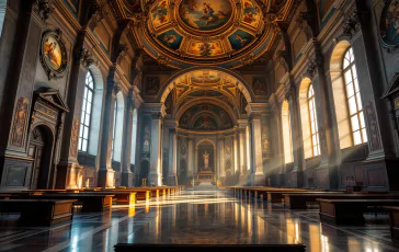 Immagine del conclave con 133 cardinali riuniti