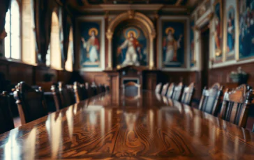 Immagine del Conclave 2025 con voto a distanza