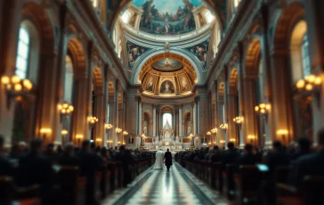 Immagine del Conclave del 7 maggio per l'elezione papale