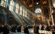 Immagine del conclave in attesa della fumata bianca