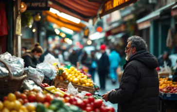 Turisti israeliani in un ristorante di Napoli in crisi