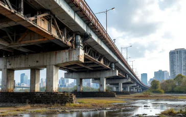 Immagine del crollo del ponte Morandi con dettagli sul disastro