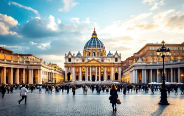 Il popolo festeggia l'elezione del nuovo papa in piazza