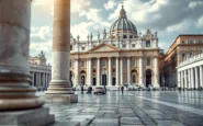 Fumata bianca sopra il Vaticano durante l'elezione del Papa