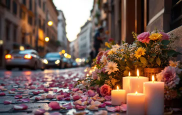 Funerali privati di Guerrino Casamonica in un contesto silenzioso