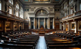 Giorgia Meloni discute riforme al Senato italiano