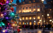 Giovanni Ciacci lancia un albero di Natale in diretta tv