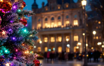 Giovanni Ciacci lancia un albero di Natale in diretta tv