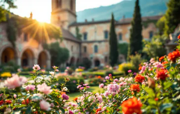 Il futuro Papa con monache in un momento di gioia a Roma