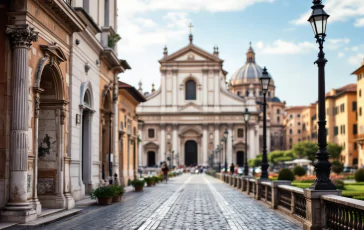 Il Papa in visita a una basilica romana storica
