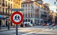 Immagine di un imprenditore a Torino in protesta