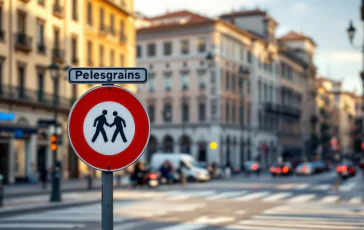 Immagine di un imprenditore a Torino in protesta