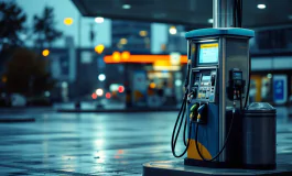 SUV in fiamme esplode in una stazione di benzina a Roma