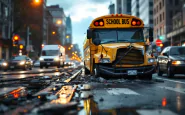 Incidente tra un Tir e un bus scolastico sulla Pedemontana