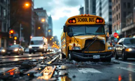 Incidente tra un Tir e un bus scolastico sulla Pedemontana