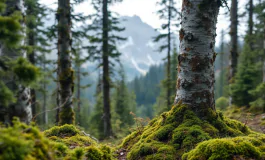 Boscaiolo in un bosco del Friuli dopo un incidente mortale