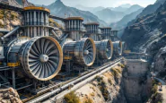 Immagine della centrale idroelettrica di Bargi dopo l'incidente