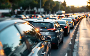 Traffico bloccato sul Grande Raccordo Anulare a Roma