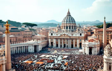 Papa Leone XIV durante la sua messa di insediamento