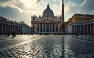 Leone XIV durante la preghiera del Regina Coeli in Vaticano
