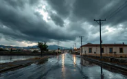 Immagine di maltempo in Sicilia con scuole chiuse
