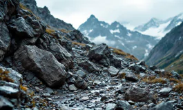 Immagine dei danni causati dal maltempo in Valle d'Aosta