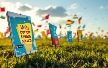 Manifestazione del Primo Maggio per un lavoro sicuro