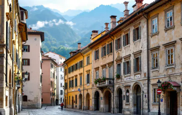 Partecipanti alla marcia dell'amicizia tra Nova Gorica e Gorizia