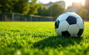 Mario Balotelli e Lunetta Savino in un evento sportivo