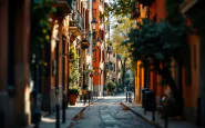 Residenti di Milano godono di un momento di tranquillità