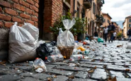 Immagine della campagna di Monreale contro i rifiuti