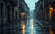 Immagine di un'auto della polizia a Prato dopo un omicidio