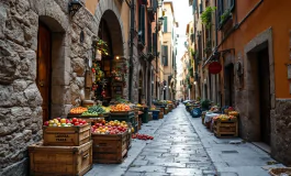 Scena del crimine a Vigevano dopo l'omicidio