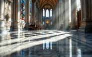 Il nuovo Papa Leone XIV durante la sua cerimonia di insediamento
