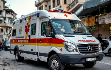 La papamobile trasformata in ambulanza per bambini a Gaza