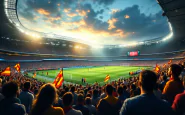 Immagine di un episodio di violenza fuori dallo stadio di Bari