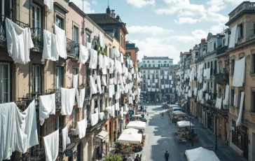 Mobilitazione a Roma con lenzuoli bianchi per Gaza