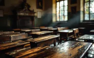 Virginia Della Seta durante il ritorno a scuola