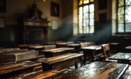 Virginia Della Seta durante o retorno às aulas