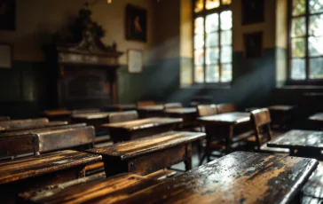 Virginia Della Seta durante il ritorno a scuola