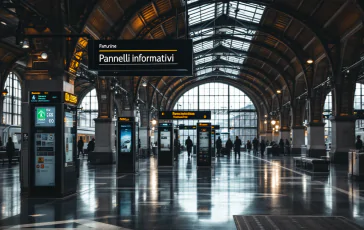 Manifestazione del personale ferroviario in sciopero