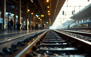 Manifestazione del personale ferroviario in sciopero