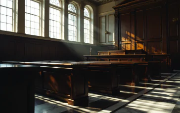 Tribunale di Firenze durante la sentenza sui crimini di guerra