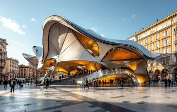 Tenda di avvolti a Torino che unisce tradizione e modernità